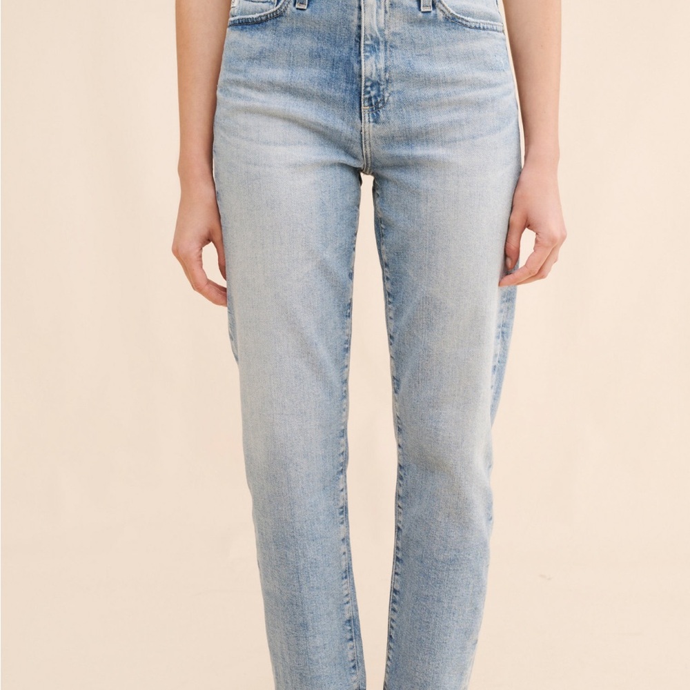 AG Rian Denim Jeans in Soft Blue